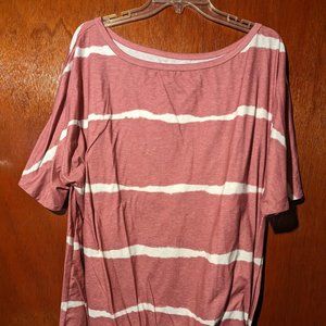 Tie dye front tie top